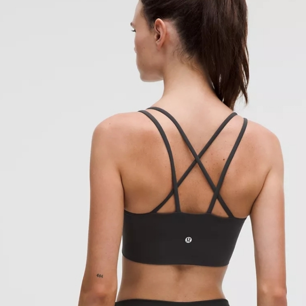 lululemon athletica Black Strappy Low-Back Sports Bra